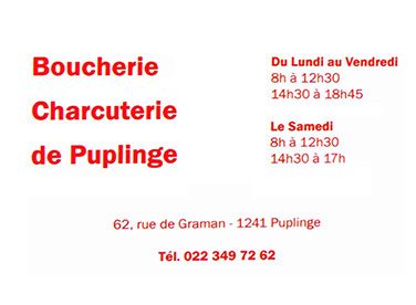 Boucherie Charcuterie de Puplinge